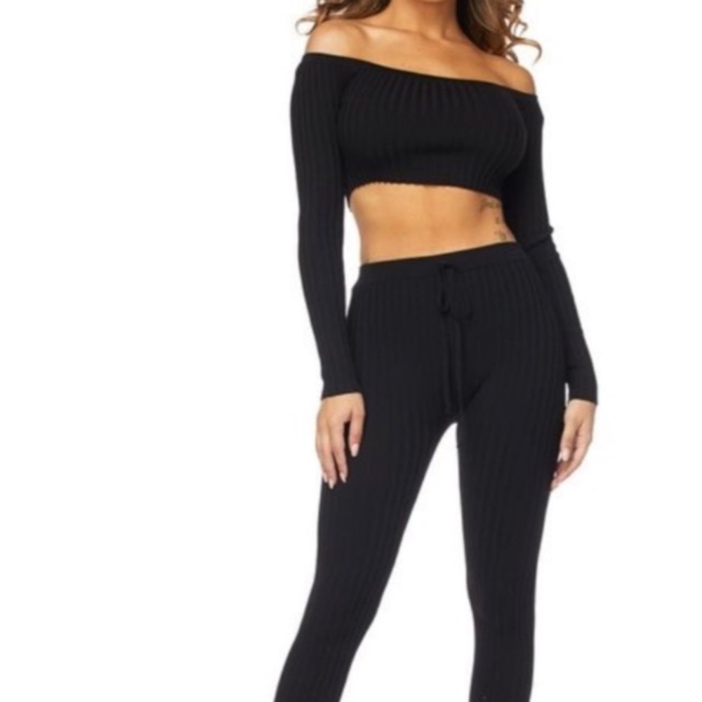 Ribbed two piece set